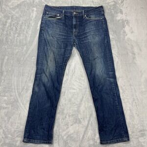 Levi's 511 Jeans Men's 36x30 Blue Denim Faded Regular Fit Red Tab Straight Leg